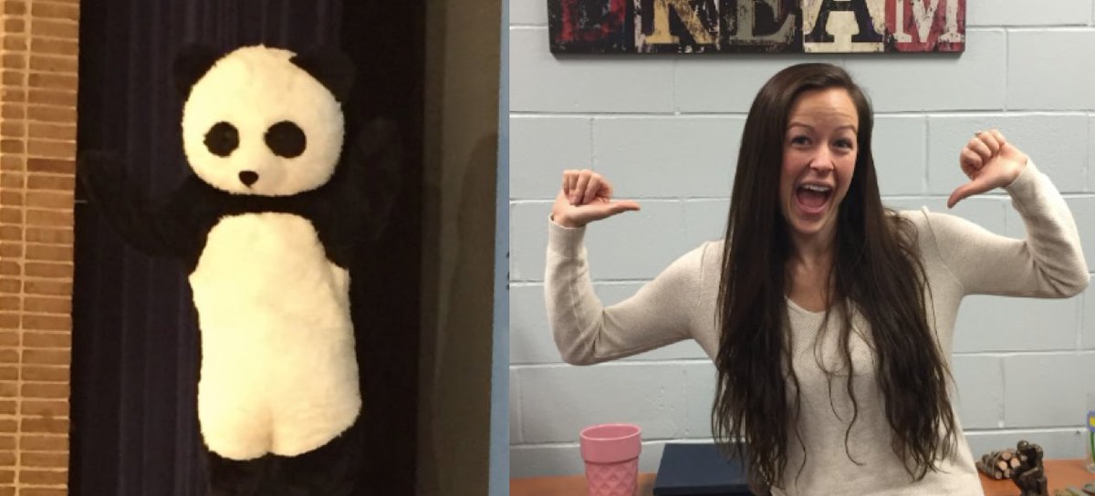 Thanks for stopping by, and please follow us! 
Meet September’s Panda - Mrs. Surowiec!
