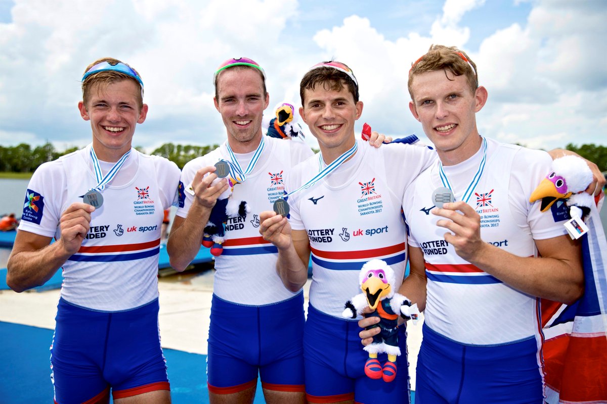 BritishRowing's tweet photo. First medal!! 😃

And it's a silver🥈 for our lightweight men's quad here at the World Champs

Day 6️⃣ ️report 👉: https://t.co/gCU96TWNle https://t.co/3O9jvLV1hE