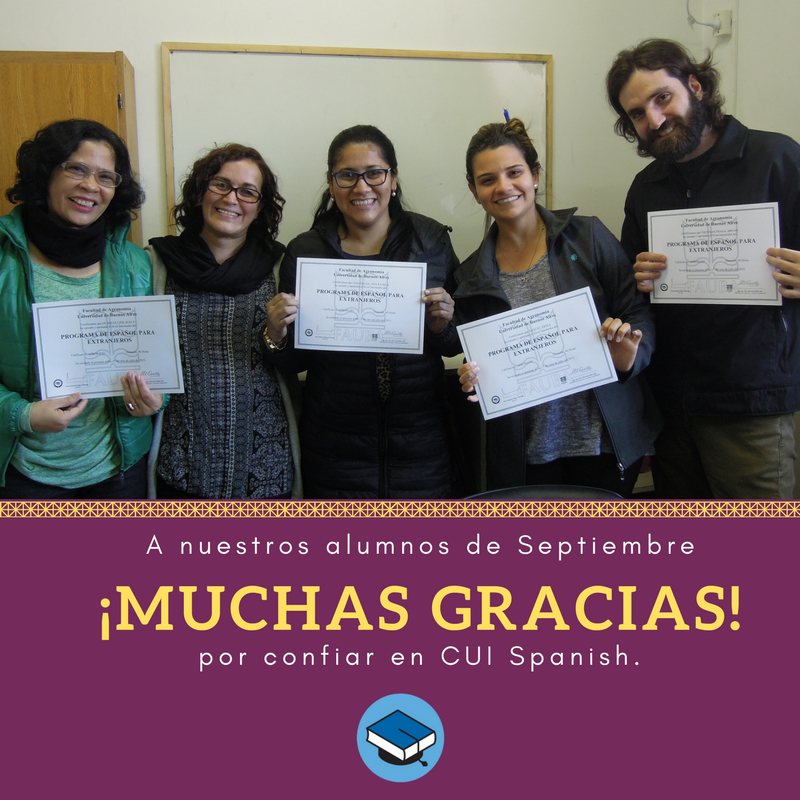 CuiSpanish's tweet photo. #GRACIAS #Septiembre #EspañolEnArgentina #SpanishInArgentina #CUISpanish https://t.co/IGWpZ9lIAt