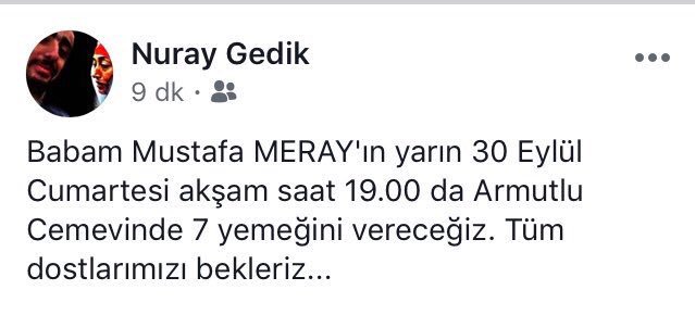 MaratDeniz's tweet photo. #MustafaMeray Dedemizi kaybedeli 7 gün olmuş Son nefesine kadar #HasanFeritGedik'in katillerinin peşinde oldu @NuraygedikHfg Annenin çağrısı https://t.co/0Nj3SaxrjU