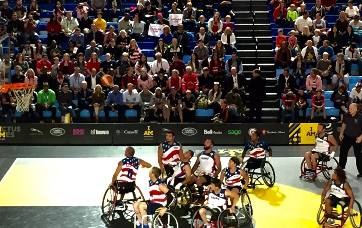 Commissionaires's tweet photo. The Pan Am Centre has a Presidential feel to it at the moment. Welcome to #IG2017 @BarackObama &amp; @JoeBiden https://t.co/rydOtkNfW4