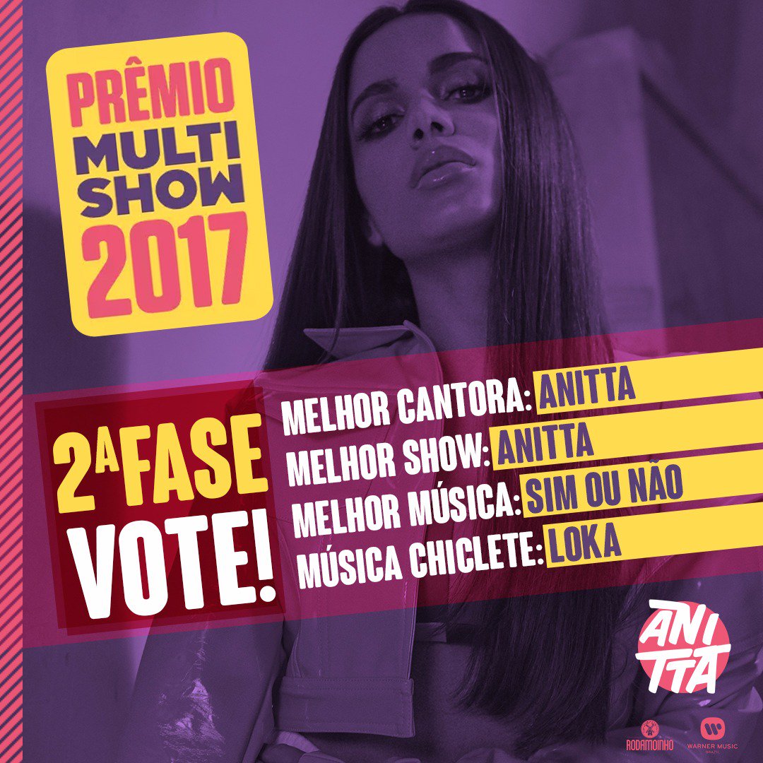 Anitta's tweet photo. E seguimos votando por aqui e vocês estão votando também?? 😂😂
https://t.co/FEIUXDzmrs https://t.co/SA2dwG0uhw
