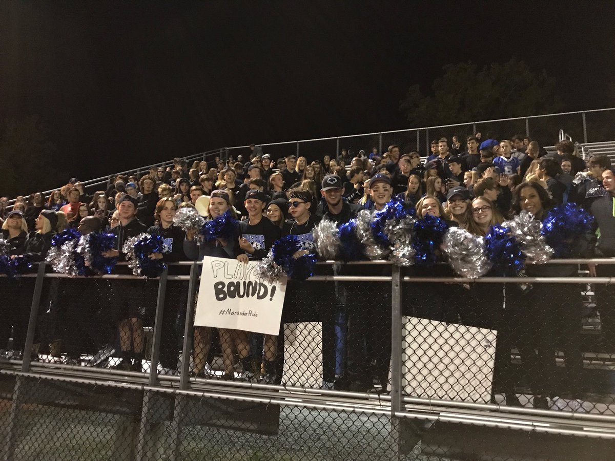 DerekAdki's tweet image. PLAYOFF BOUND BABY 🏈💯🔵⚪️ #MarauderPride #SignCrew