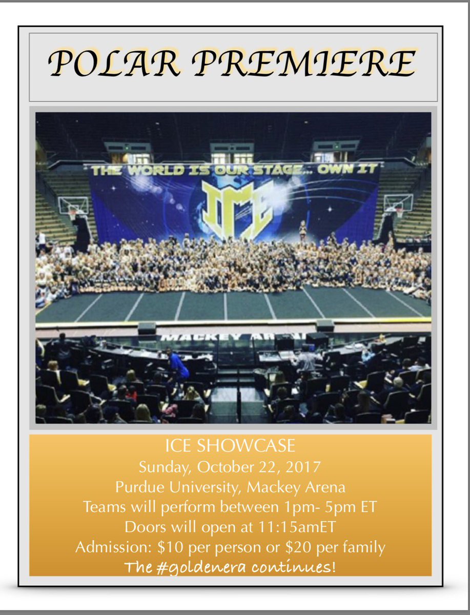 ICE_ALL_STARS's tweet photo. The #GoldenEra continues with our annual Polar Premiere! Catch the details here along with performance times! 💙💛 #PolarPremiere https://t.co/s5CWvMUqpm