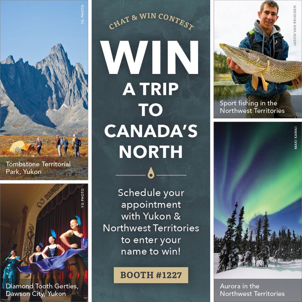 Team #Yukon in partnership with <a href="/spectacularnwt/">Spectacular NWT</a> are headed to <a href="/imex_group/">IMEX</a> in Las Vegas next month! Stop by our booth #1227 for a chat &amp; enter our contest! #MeetingsYukon #SpectacularNWT #IMEX17