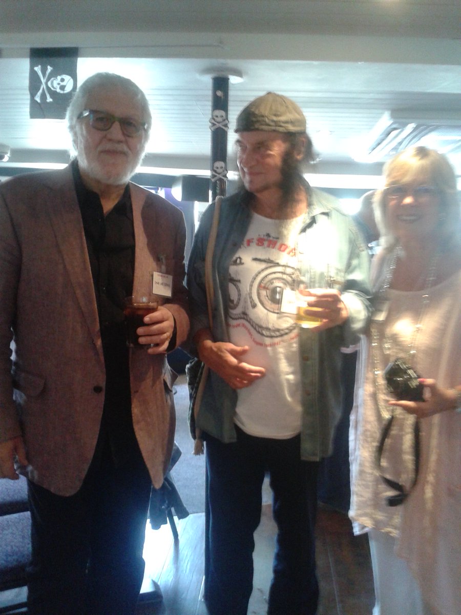 liquidity9's tweet photo. Djs &amp; fans - Aug 14th 1967-2017 Radio Caroline's Off-Shore party - 
 Dave Lee Travis, Stevie G &amp; ,S!!! the Lady o the Lens  ritchappybiking https://t.co/vWeiGN1Nbt