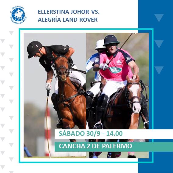 Asoc. Arg. de Polo (@asocdepolo) on Twitter photo SÁBADO 30/9, ¡EL MEJOR POLO DEL MUNDO, GRATIS EN PALERMO!
Juegan <a href="/EllerstinaPoloT/">Ellerstina Polo Team</a> vs. <a href="/AlegriaPolo/">Alegria Polo</a> y <a href="/LaDolfinaok/">La Dolfina</a> vs. <a href="/LaAguadaPolo/">La Aguada Polo</a> . SÁBADO 30/9, ¡EL MEJOR POLO DEL MUNDO, GRATIS EN PALERMO!
Juegan <a href="/EllerstinaPoloT/">Ellerstina Polo Team</a> vs. <a href="/AlegriaPolo/">Alegria Polo</a> y <a href="/LaDolfinaok/">La Dolfina</a> vs. <a href="/LaAguadaPolo/">La Aguada Polo</a> .