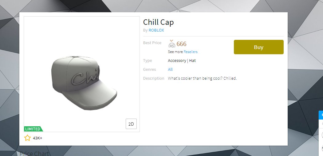 Roblox Chill Cap