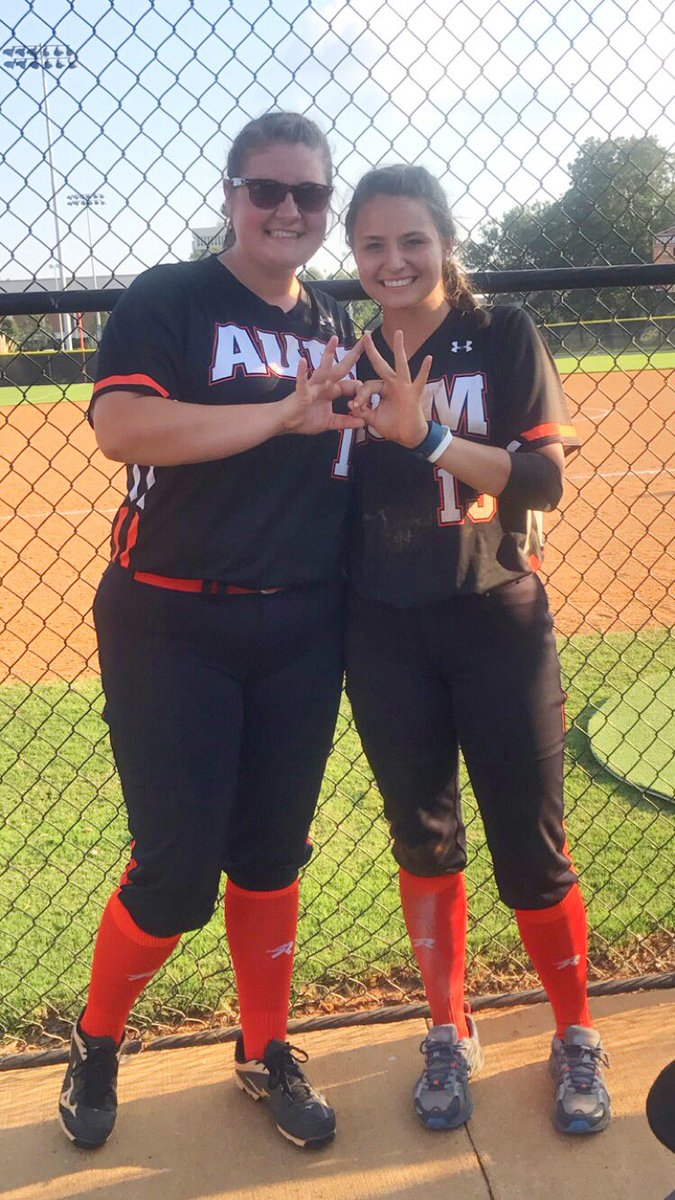 Our girls both scored today and Gracie even hit a home run! Y'all make Zeta proud! 👑⚾️