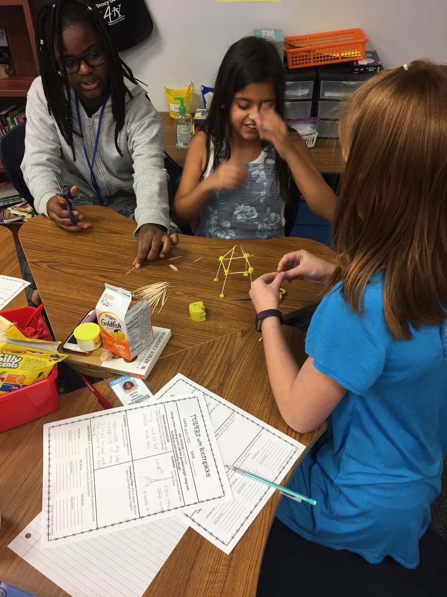 Toothpick Tower STEM lab! #creechpride #STEM #science