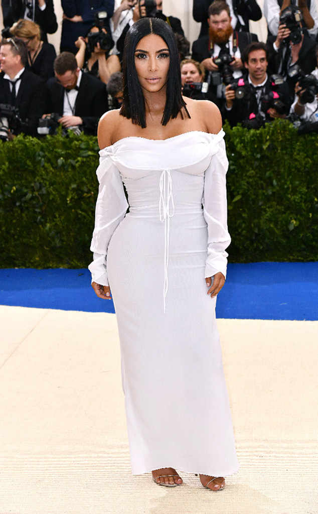 Kim went solo to the met gala