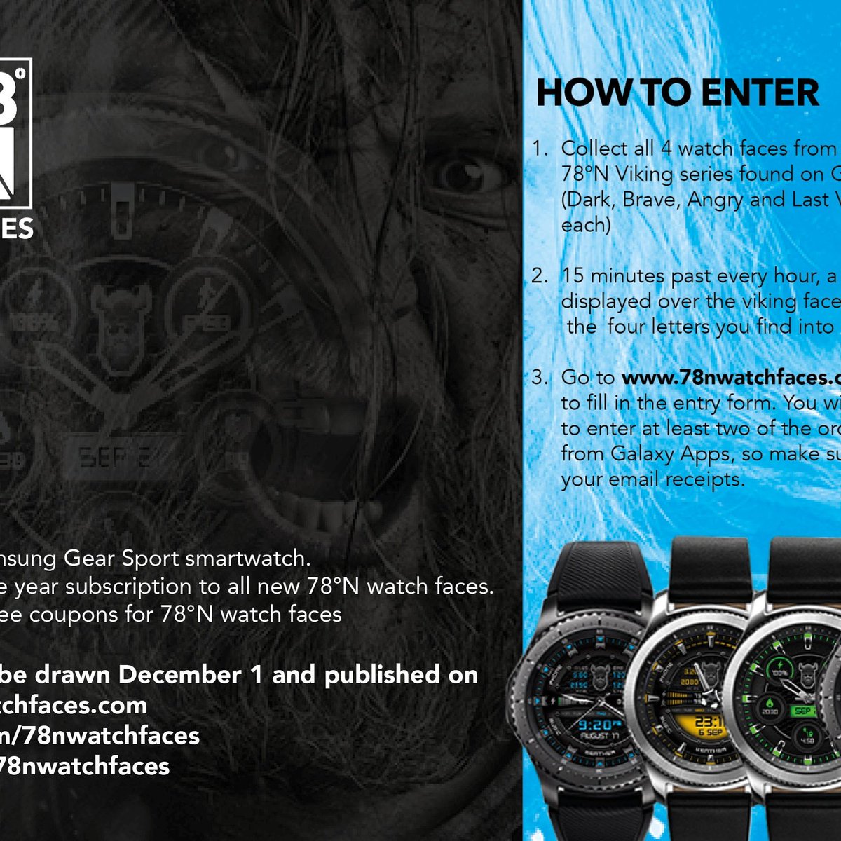 78NWatchfaces's tweet image. Win a Samsung Gear Sport!
For more information, go to 78nwatchfaces.com

#gears3 #gearsport #gears2 #samsung #prizedraw #win