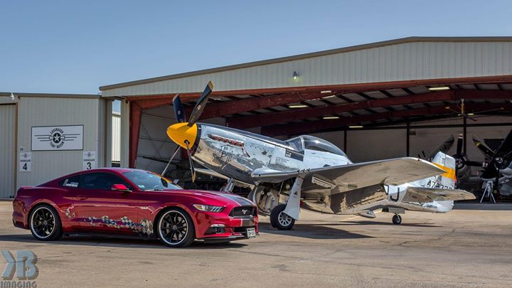 Now this is a gorgeous shot of Marc's S550 posted up with a P-51 Mustang! Did you know the Mustang was named after this Plane Not the Horse