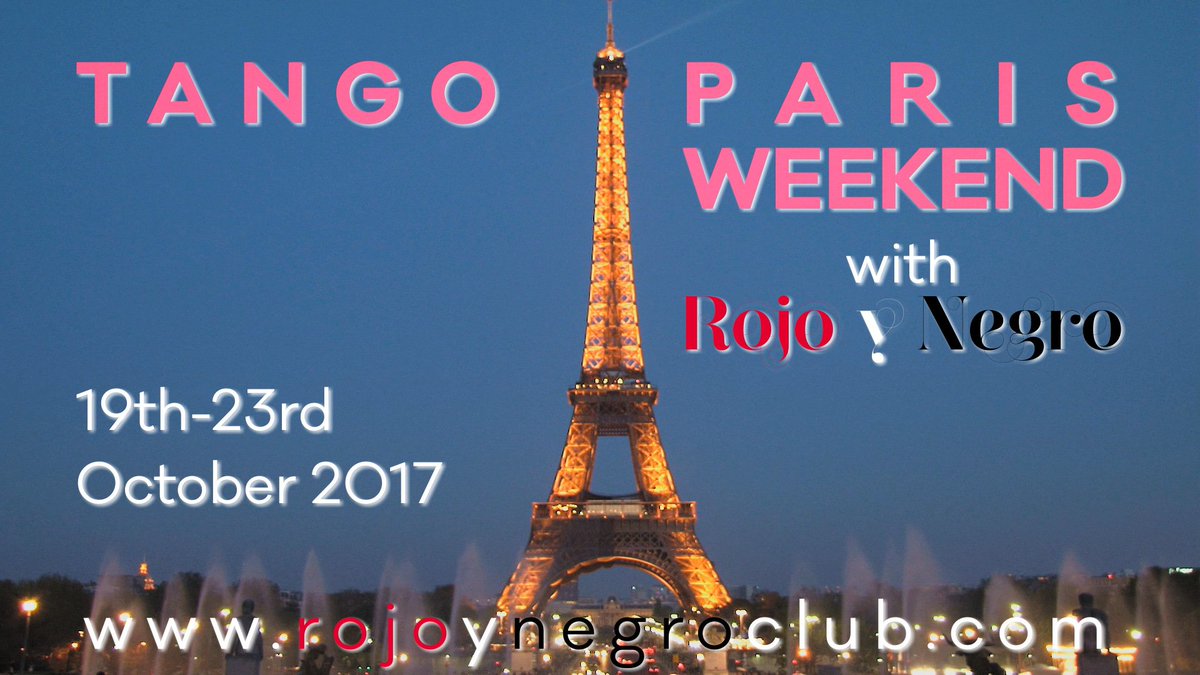 rojoynegroclub's tweet photo. Announcing our next Tango holiday: Tango Paris Weekend, 19th-23rd October. Expect plenty of content: 5 workshops, 3 practicas, 3 milongas and an amazing cabaret night!
#Tango #Paris #TangoWeekend #TangoWorkshops
https://t.co/VuNEyLAuoK https://t.co/MigTBB4zht
