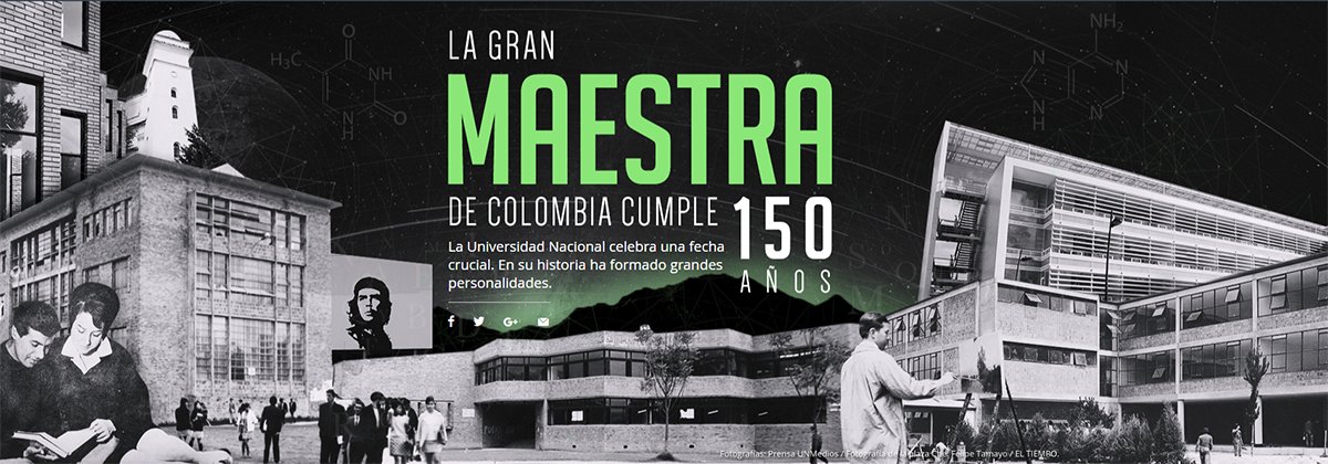 UNALOficial's tweet photo. #Felices150añosUN “La gran maestra de Colombia cumple 150 años” Especial @ELTIEMPO https://t.co/6oESGL6mqM ¡Feliz fin de semana para todos” https://t.co/TbDxQJbFXT