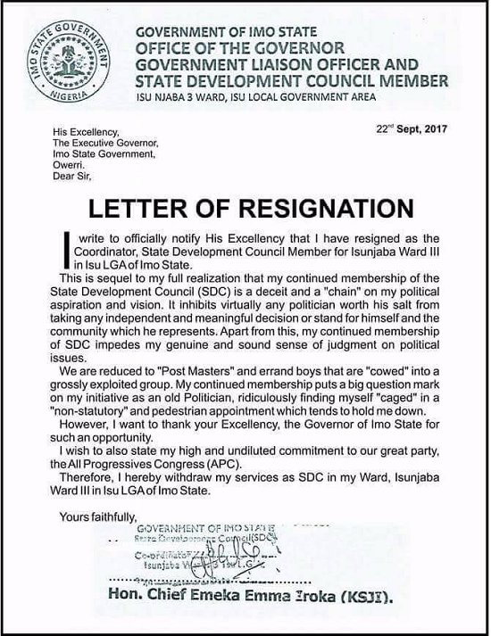 Governor Rochas Okorocha's men are deserting him, saying he's a fraudster and that he turned them into errand boys. Read: