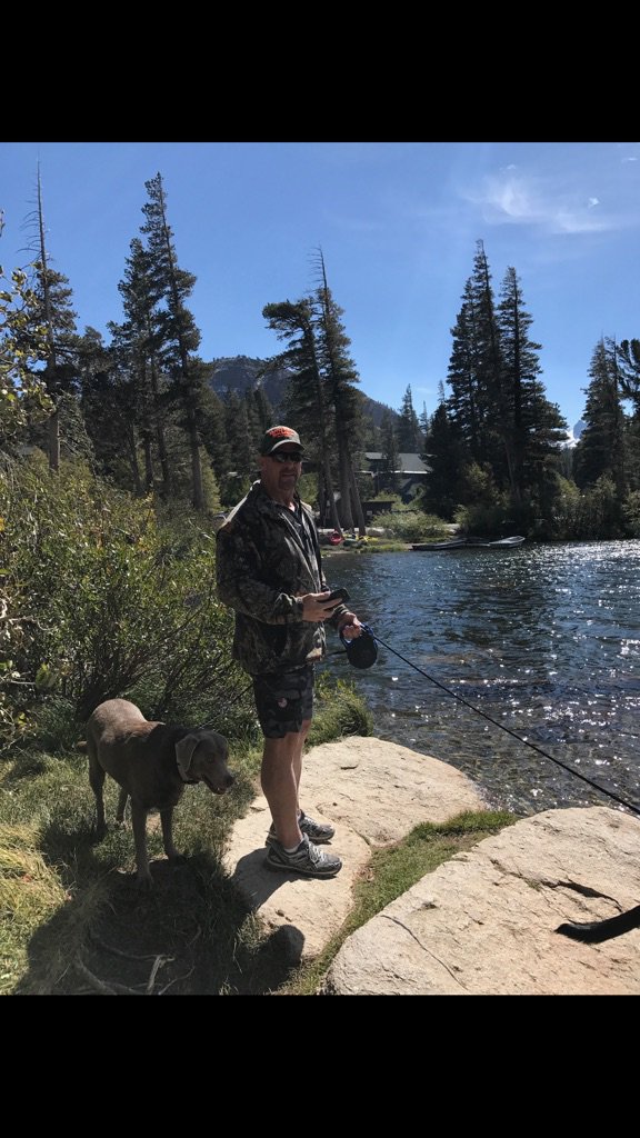 Trying to catch a fish with a dog leash...