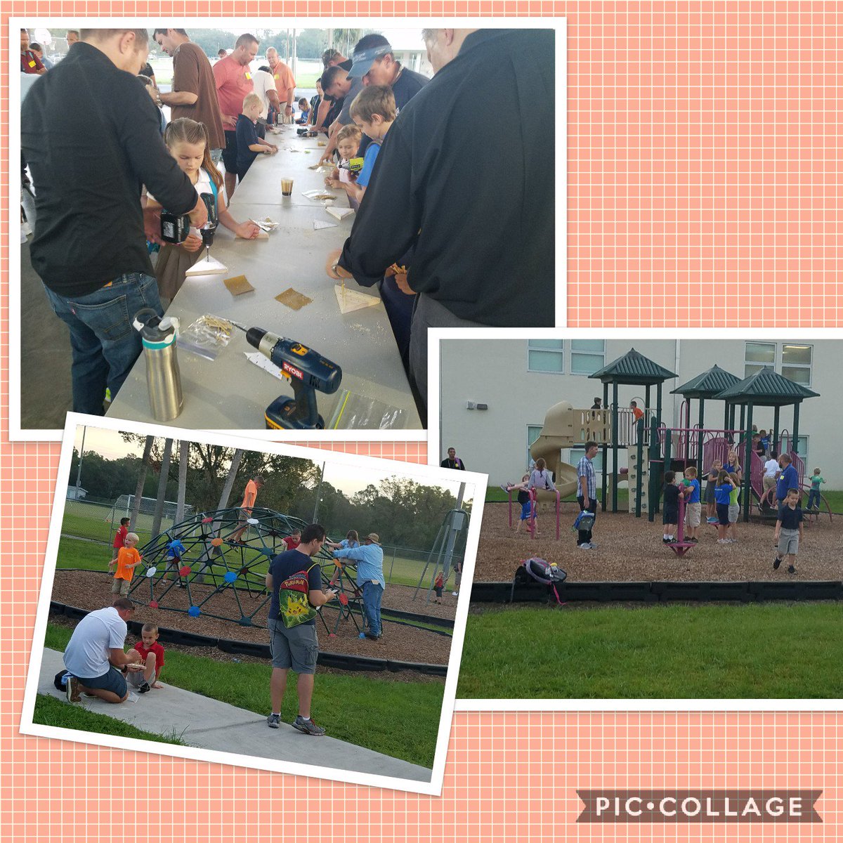 After making their tricky triangle and enjoying a donut, dads and their kids spent more time outside <a href="/LeeSchools/">School District of Lee County</a> #leeschools #greatoutdoors