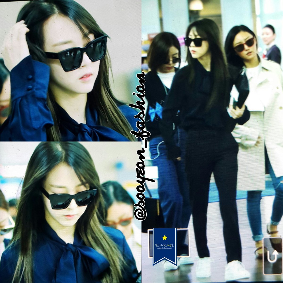 170930 MAMAMOO's Moonbyul wearing BLANC & ECLARE @ Incheon Airport