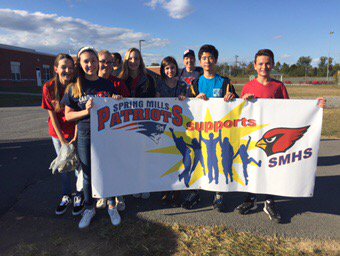 <a href="/NancyMelonas/">Nancy Melonas</a>  SMMS students, staff, and family participating in SMHS Homecoming Parade.#destination:success