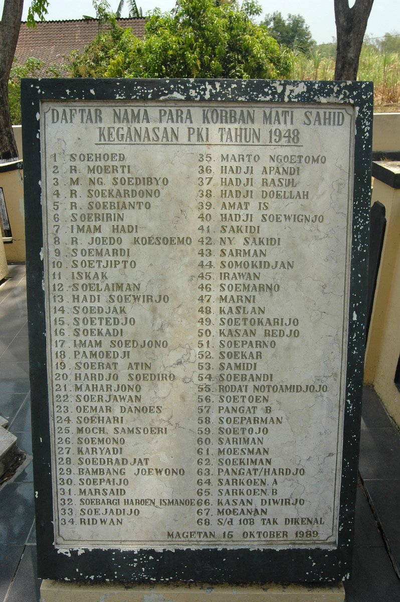 fadlizon's tweet photo. Monumen tokoh2 yg dibantai PKI 1948. https://t.co/bsgxLlqoTj