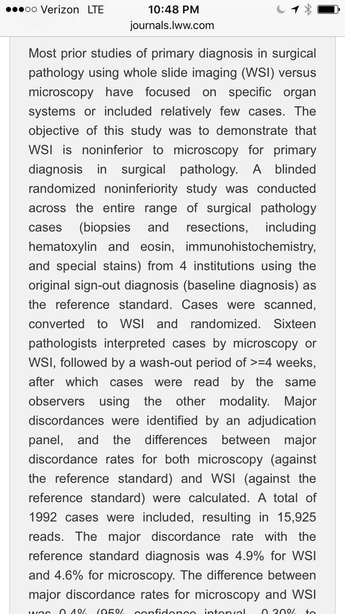 smlungpathguy's tweet photo. Is whole-slide imaging inferior to microscopy for primary diagnosis in surgical #pathology ? 

https://t.co/wK21Jbb3UE

@Philips https://t.co/JUlHEqD19n