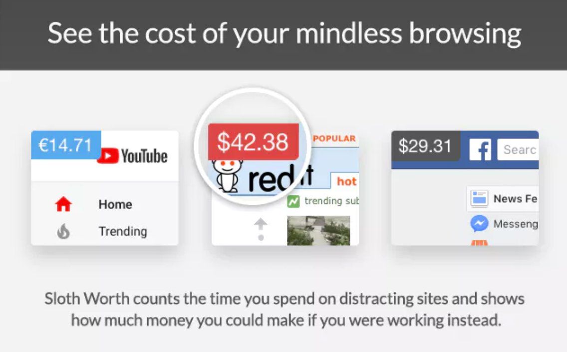 ProductHunt's tweet image. 🚨 Danger 🚨

Calculate how much time you waste in dollars: producthunt.com/posts/sloth-wo…