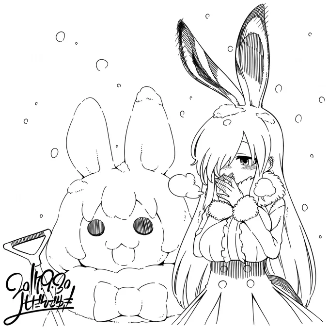 ユキウサギちゃんを待ち伏せ中の暇潰し 