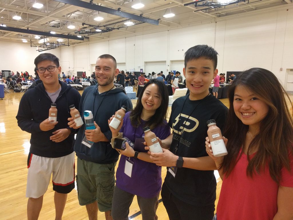 MLHacks's tweet image. #BoilerMake hackers love @Soylent Remember to complete your #SoylentCanvas drawings! Come see us at the MLH table for a Soylent of your own!