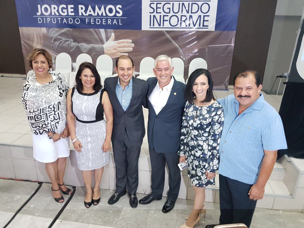 Con <a href="/MarkoCortes/">Marko Cortés</a> en el 2do Informe de Actividades Legislativas de nuestro  compañero <a href="/jorgeramoshdz/">Jorge Ramos Hernánde</a> <a href="/diputadospan/">Diputados PAN</a>