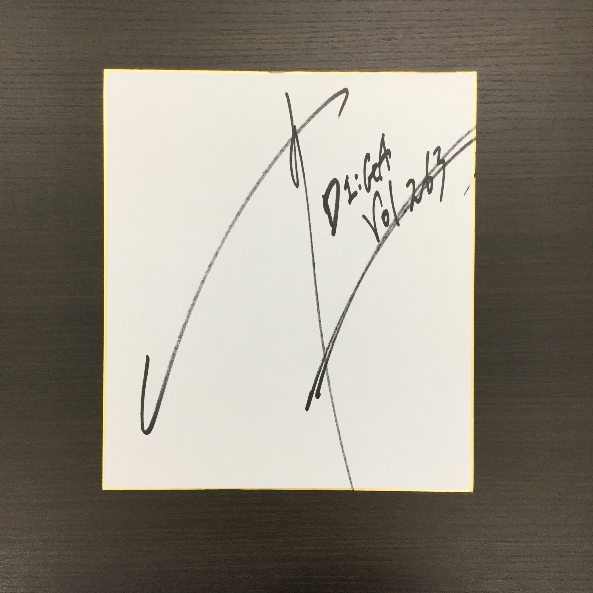 hideさん、SUGIZO さんの直筆サイン