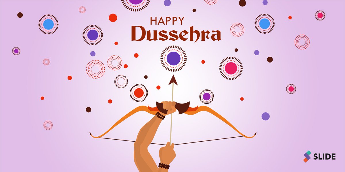 SlideIndia's tweet photo. The good always wins over the evil
This #Dusshera lets celebrate that joy again
Wishing you all a very #HappyDussehra! #SlideKaro https://t.co/52p4eZX04F
