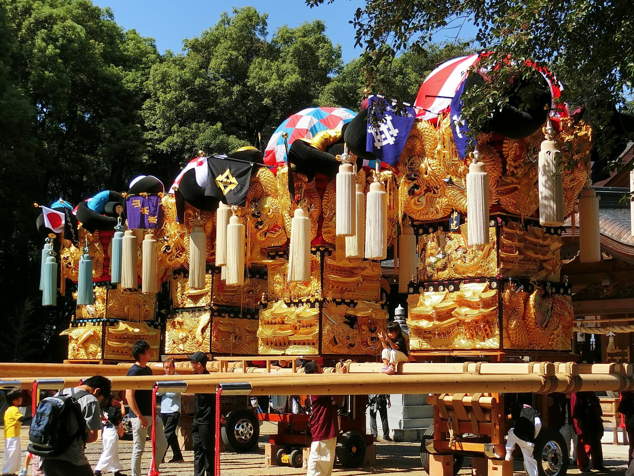 太鼓台 令和4年10月18日 #楠崎太鼓台 #八旛神社 #川東地区 #新居浜太鼓
