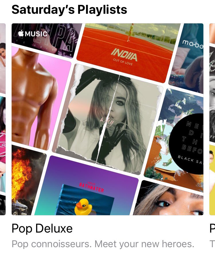 When ur looking for good Apple Music playlists and ur suddenly blessed with ur mom front and center <a href="/SabrinaAnnLynn/">Sabrina Carpenter</a> 😍😍❤️❤️