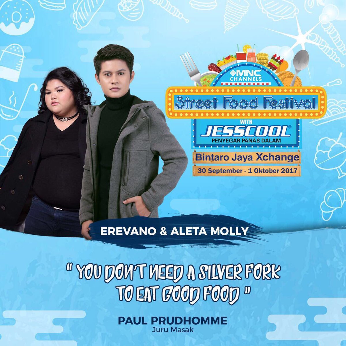 Performance MNC Channels 
Street Food Festival with Jesscool BintaroJaya Exchange 
Sabtu 30 september 2017 pukul 18:15 #bintaroexchange