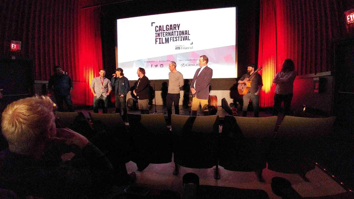 CIFFcalgary's tweet photo. Another fabulous night with @NoRoadsIn. Band up next! #calgaryfilm https://t.co/v9yKYCirVv
