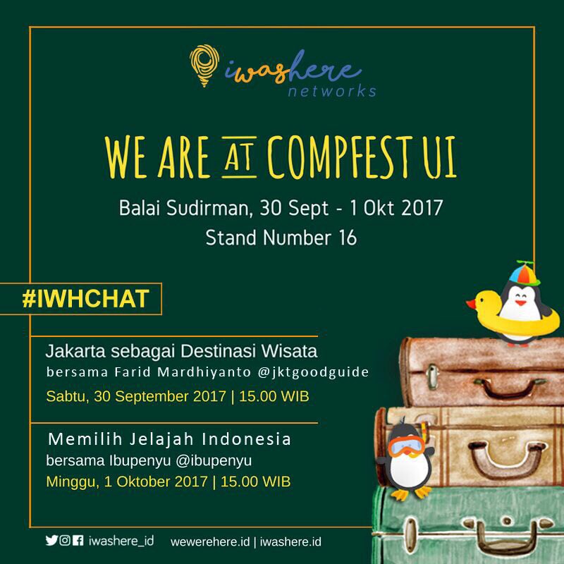 munindohoy's tweet photo. @iwashere_id Terus nanti ada sharing tentang jalan-jalan. Yok! #compfest9 https://t.co/KTdUA01duh