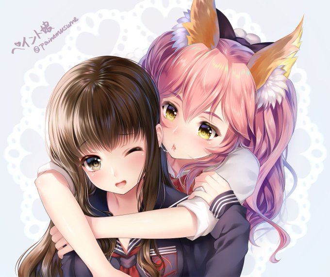 耳舐め♥#岸波白野 #玉藻の前 