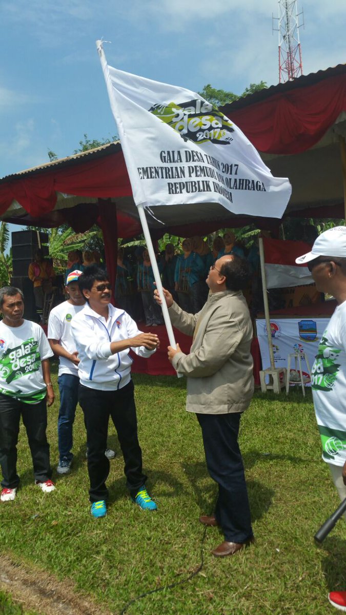 Pembukaan gala desa di kab Pangandaran Mewakili Kemenpora