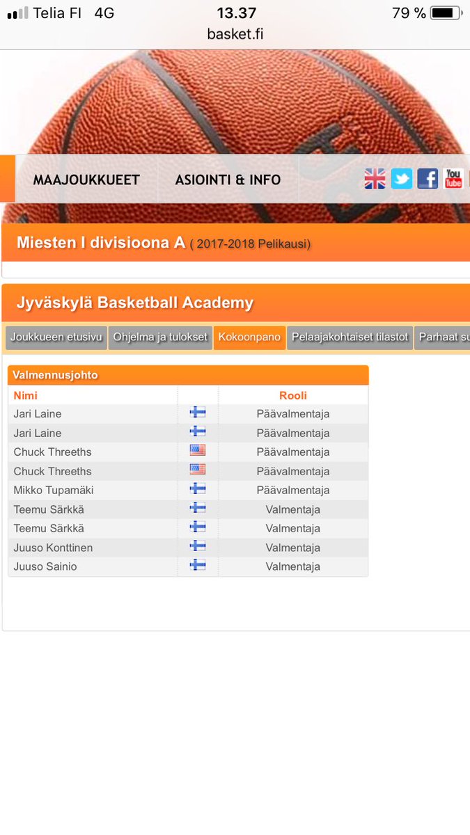 Huomisen pelin vs @jkl_ba isoin huolenaihe on Tupamäen ja <a href="/_Sainio/">Juuso Sainio</a> palloscreenit. Onko kellään scouttia? #m1da #kristika