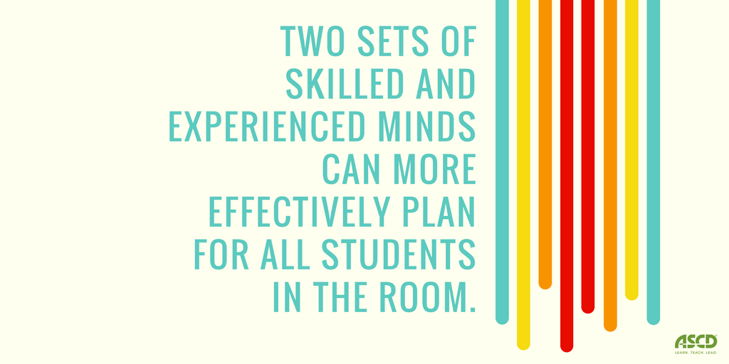 ASCD's tweet image. When teachers work together, students benefit from well planned differentiated instruction. bit.ly/2xOQmsJ