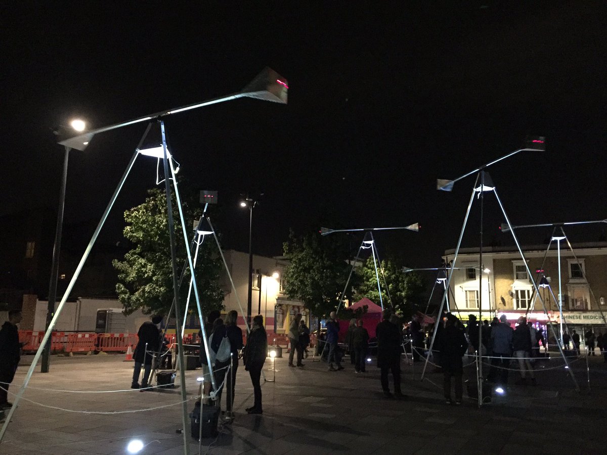 deptforddame's tweet photo. Don't miss the sound sculpture in Giffin Square this afternoon, showing half past 1,2 and 3 for 20 mins https://t.co/hj5VWi9VTC