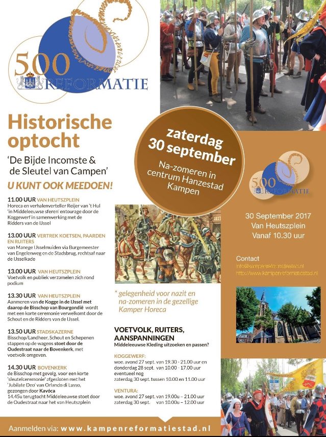 Vandaag 500jaar reformatie <a href="/gemKampen/">Gemeente Kampen</a>. Vanalles te zien &amp; te beleven. 
#Welkom in #Hanzestad #Kampen <a href="/kampenrefo500/">kampenreformatiestad</a>