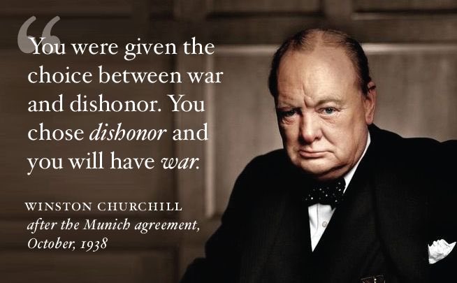 Prof Frank McDonough on Twitter Winston Churchills view of Neville  Chamberlains decision to sign the Munich agreement  httpstcoDxMivN7kKk  Twitter
