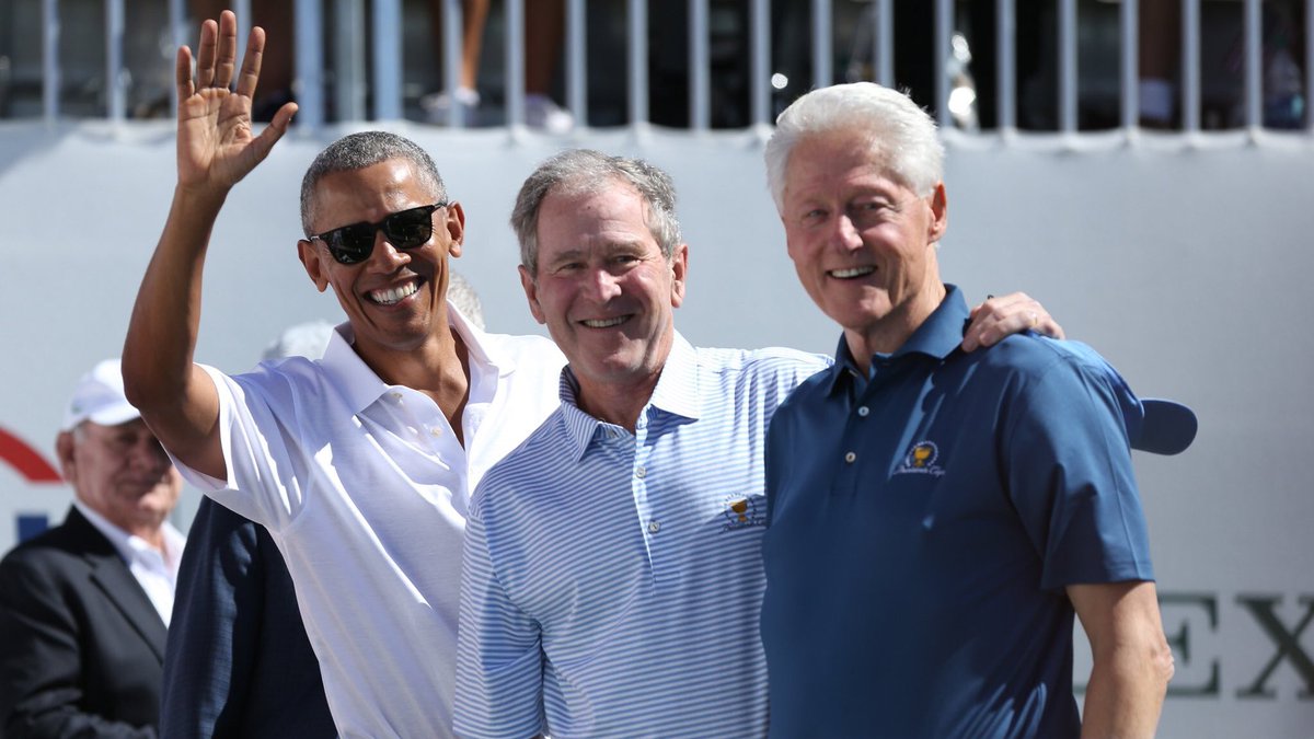 ProudSocialist's tweet image. Left: Presidents / Right: Asshole