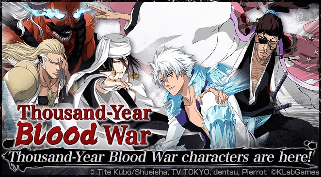 Get Thousand-Year Blood War characters! hyperurl.co/d81ojz #BraveSouls