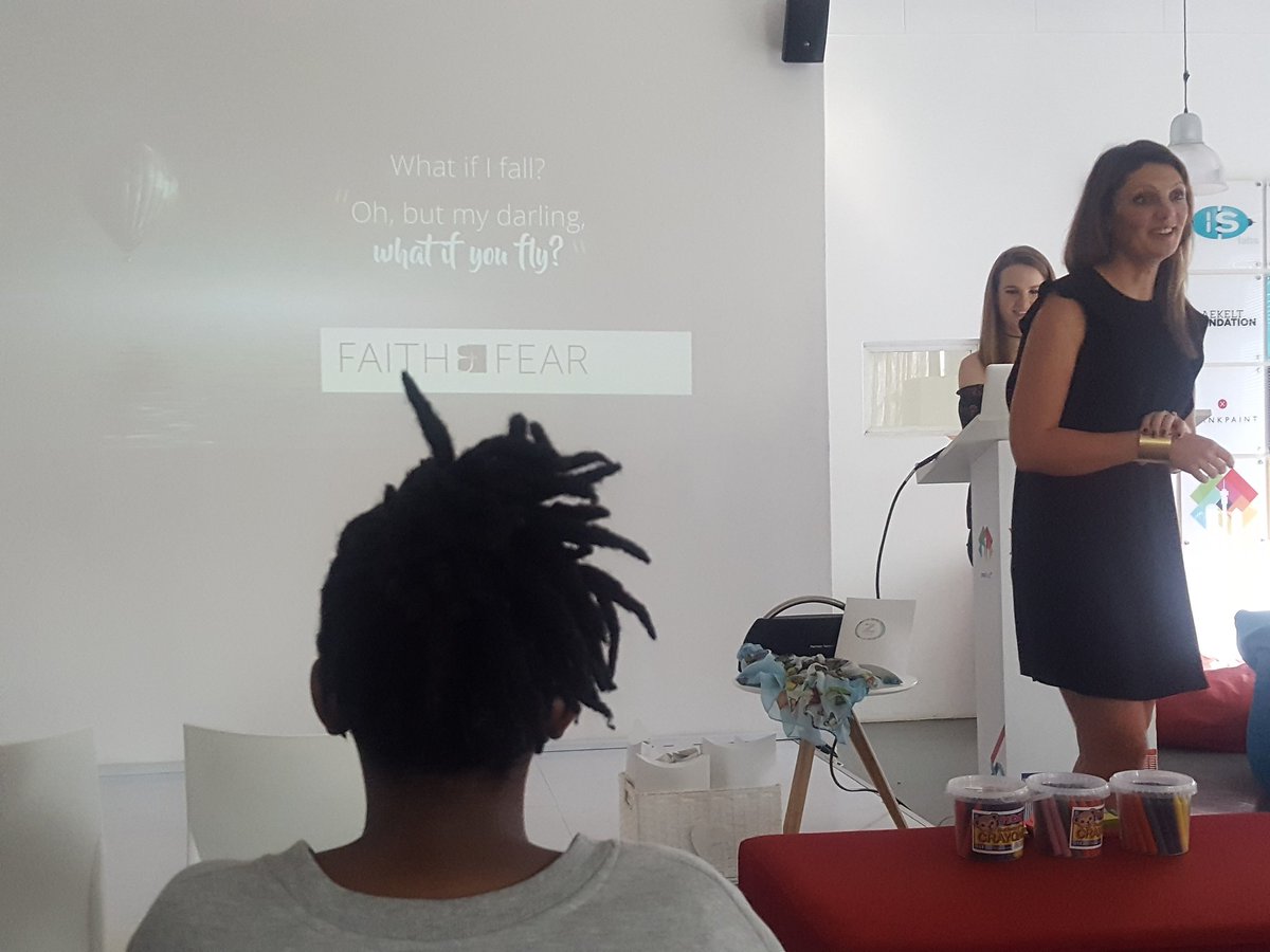 GirlCode_za's tweet photo. And we start off the #ElevatorPitching presentation with Fear & Faith at @JoziHub https://t.co/l7tWGFBA8L https://t.co/w6utkQP3Js