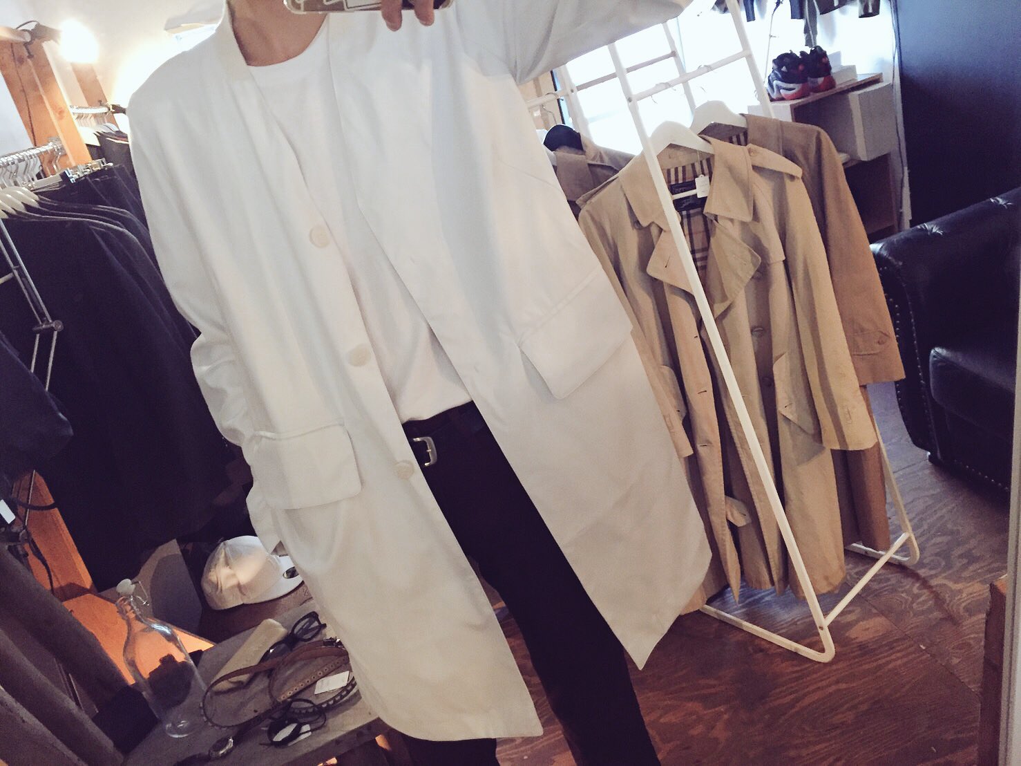 maison martin margiela マルジェラ白衣コート スタッフ着用