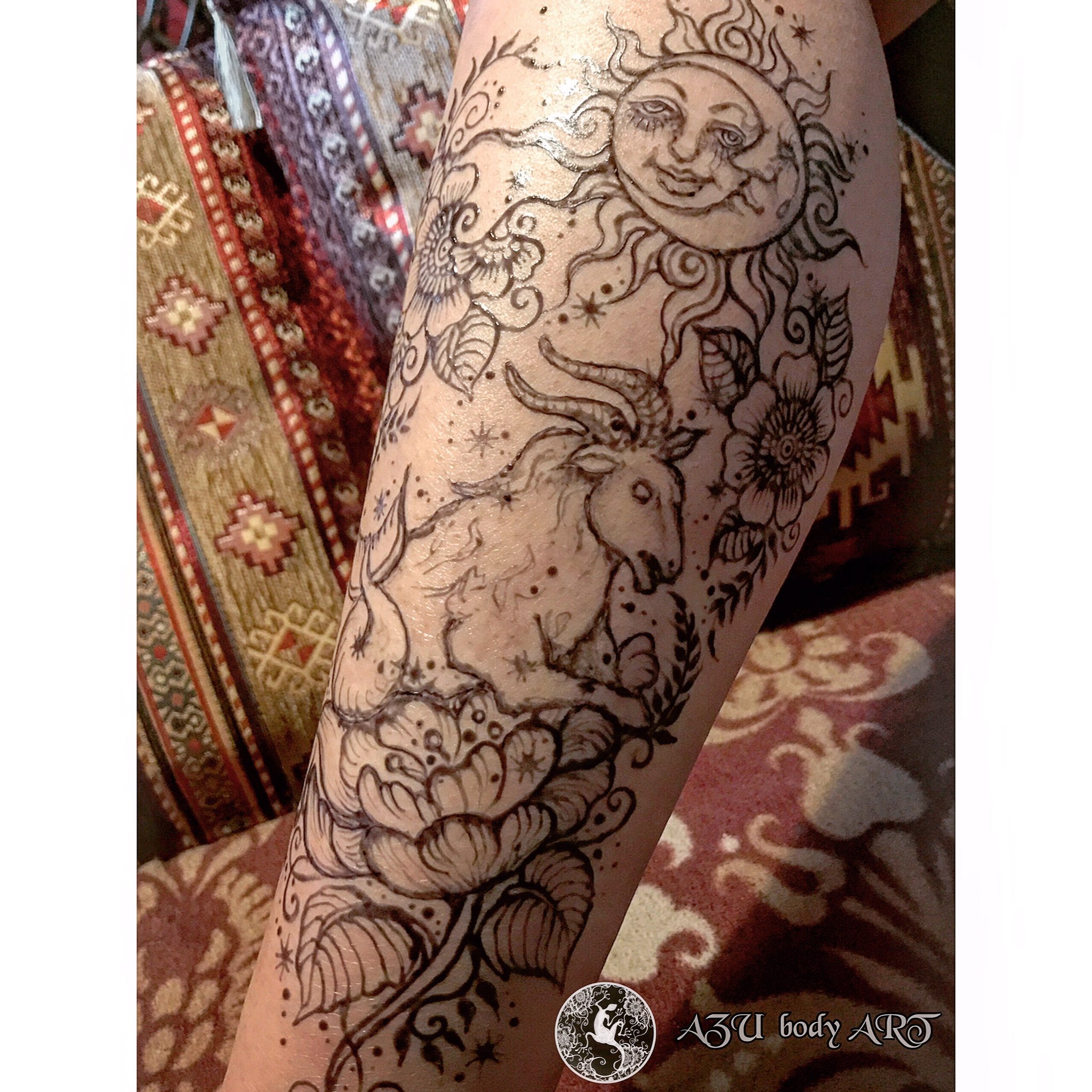 Azu Body Art ジャグアタトゥー 大阪 ヘナタトゥー大阪 山羊座 ジャグアタトゥー 来週末三連休は神戸メリケンパークにて インディアメーラー に出店いたします ジャグアタトゥーはインディアメーラーではお描きできません ヘナタトゥーのみとなり