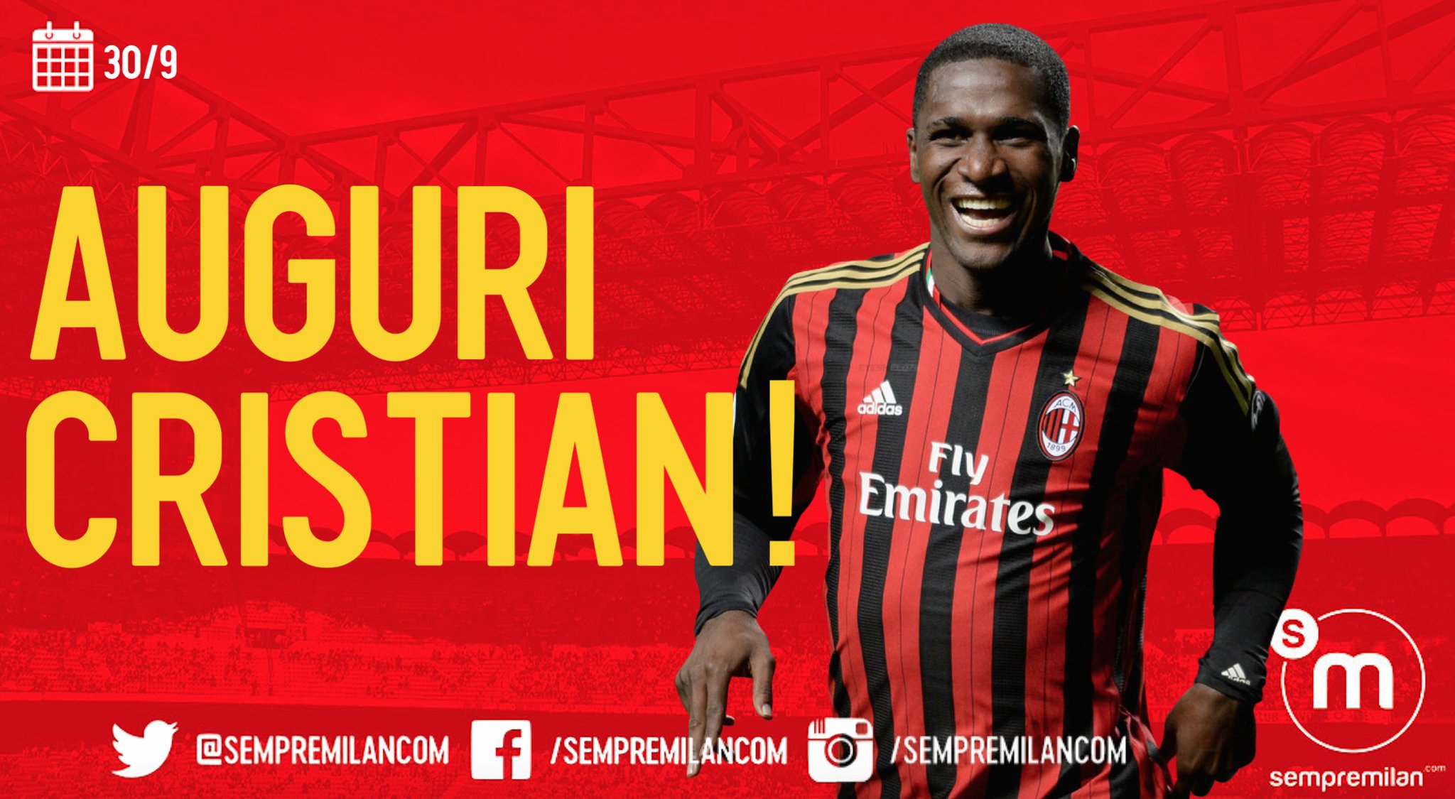Happy 31st birthday to defender Cristian Zapata! 
